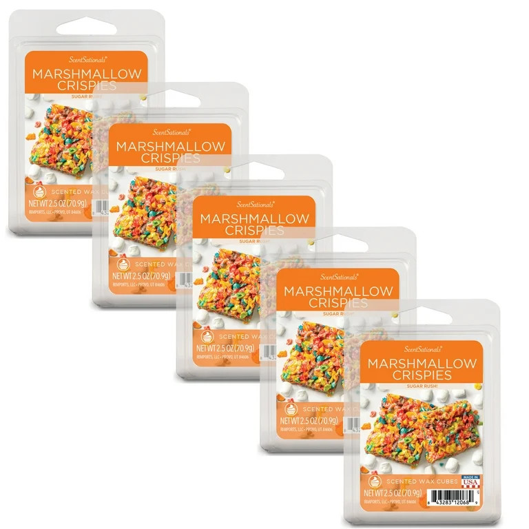 Marshmallow Crispies Scented Wax Melts, ScentSationals, 2.5 oz (5-Pack) - Walmart.com | Walmart (US)