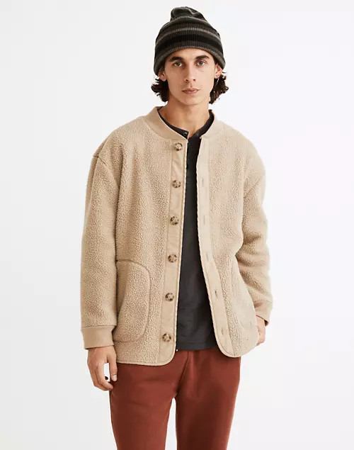 (Re)sourced Sherpa Shirt Jacket | Madewell