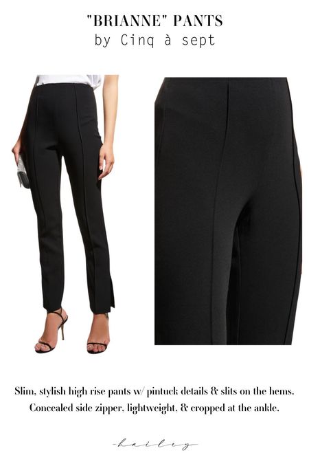 This week’s top seller: "Brianne" Pants by Cinq à sept

Slim, stylish high rise pants w/ pintuck details & slits on the hems. Concealed side zipper, lightweight, & cropped at the ankle.

#LTKtravel #LTKstyletip #LTKworkwear