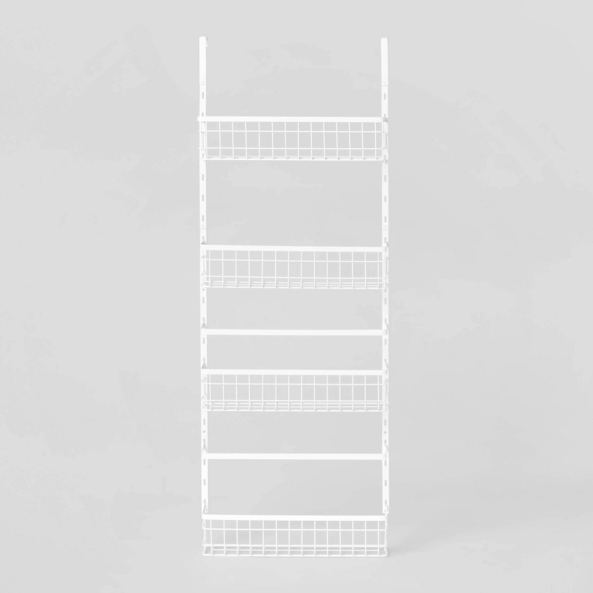 4 Tier Over-The-Door Storage Rack - Brightroom™: Adjustable Metal Organizer, Mesh Baskets, Spac... | Target