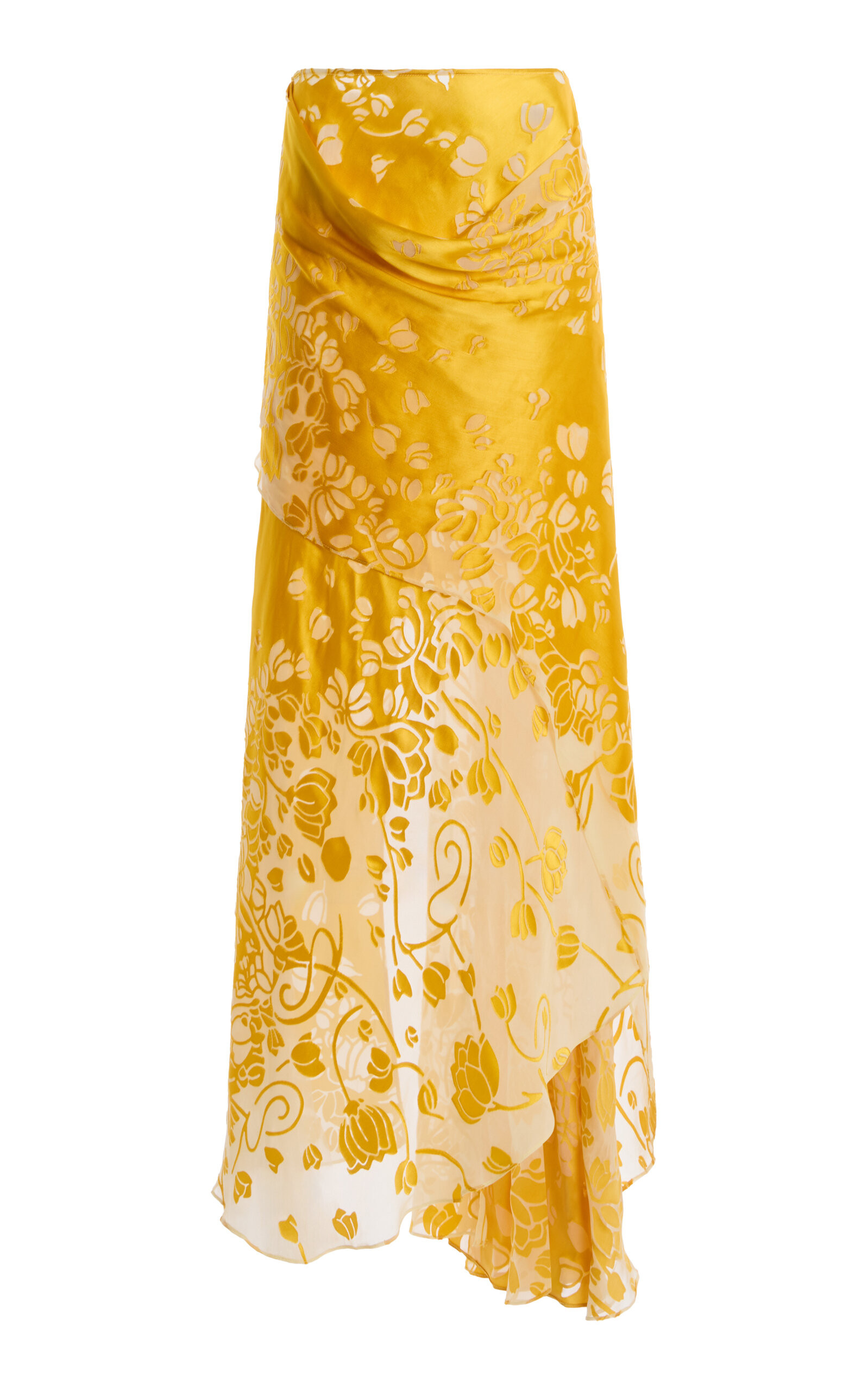 Exclusive Draped Burnout Maxi Skirt | Moda Operandi (Global)