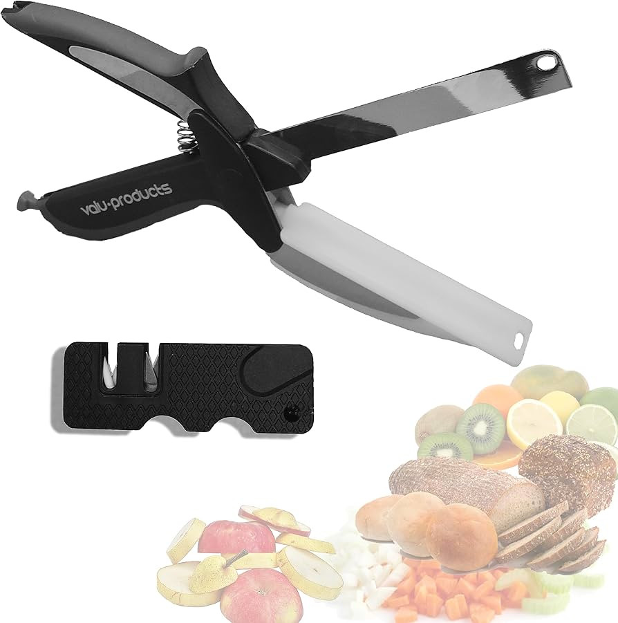 Vegetable Slicer Cutter - Produce Chopper Fruit Cutter - Smart Cutting Board And Knife Set Great ... | Amazon (US)