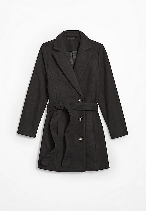 Girls Faux Wool Coat | Maurices