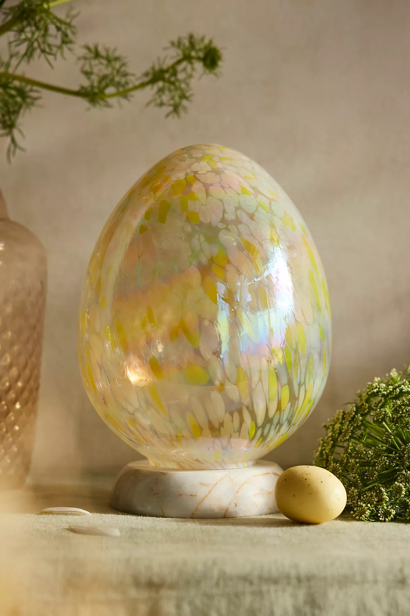 Confetti Luster Glass Egg, Medium | Terrain