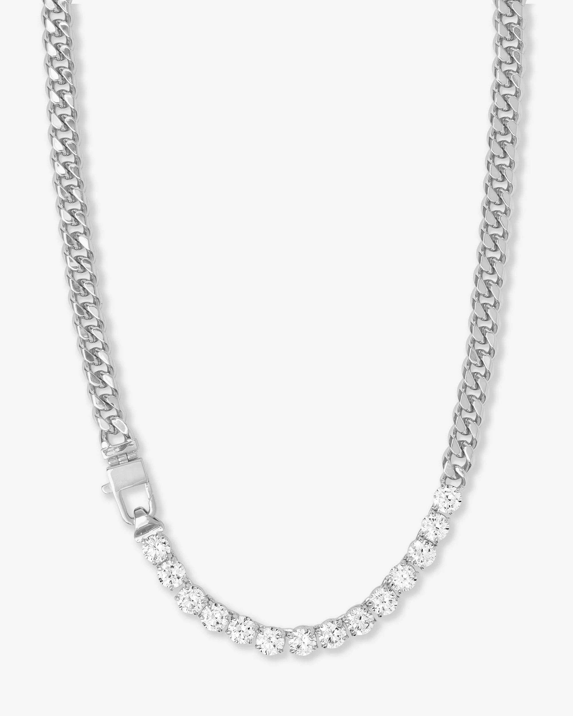 Julian REALLY Loves Diamonds Necklace - Silver|White Diamondettes | Melinda Maria Jewelry