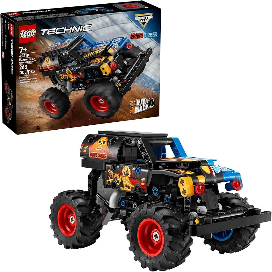LEGO Technic Monster Jam Grave Digger Fire and Ice Building Toy for Boys & Girls - Monster Truck ... | Amazon (US)