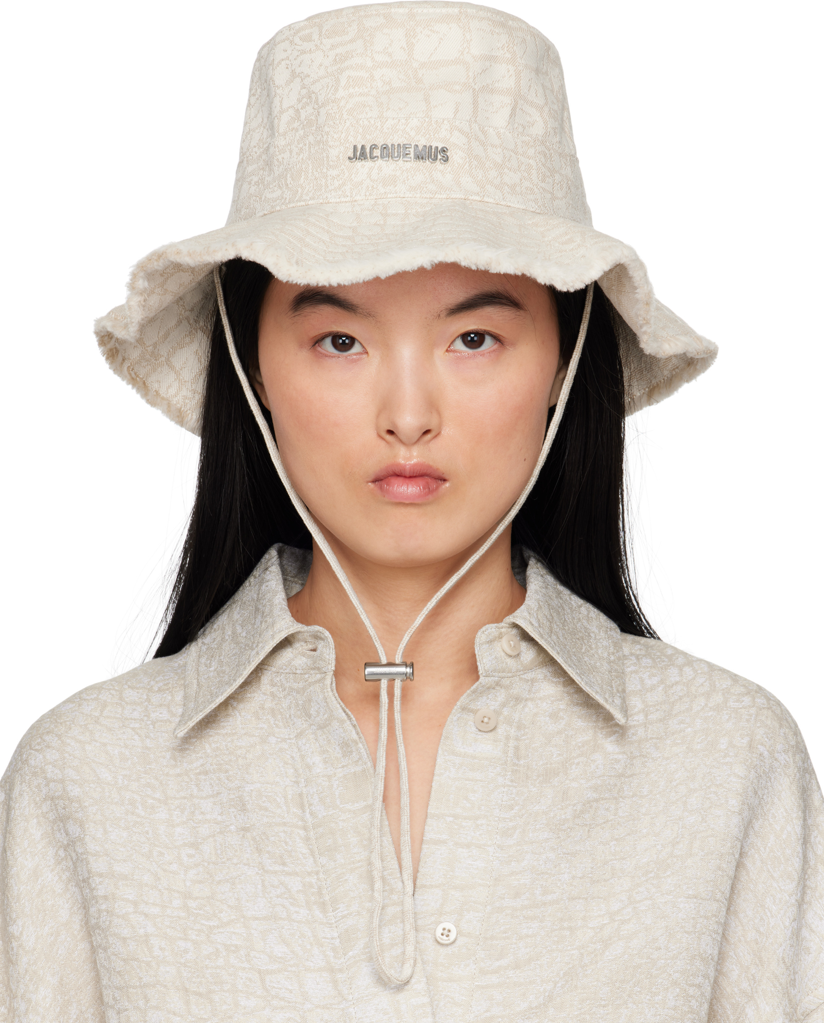 JACQUEMUS Beige La Croisière 'The Artichaut' Bucket Hat | SSENSE