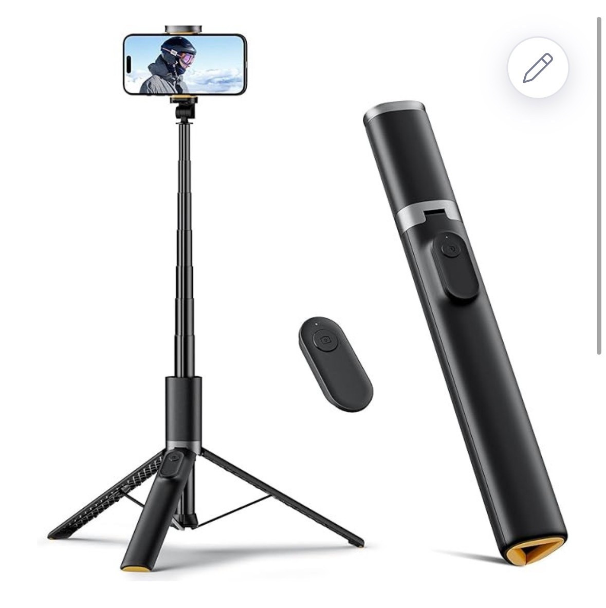 My tripod that extends up to 5’5 feet and comes everywhere with me 