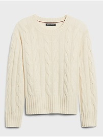 Italian Merino Cable-Knit Sweater | Banana Republic (US)