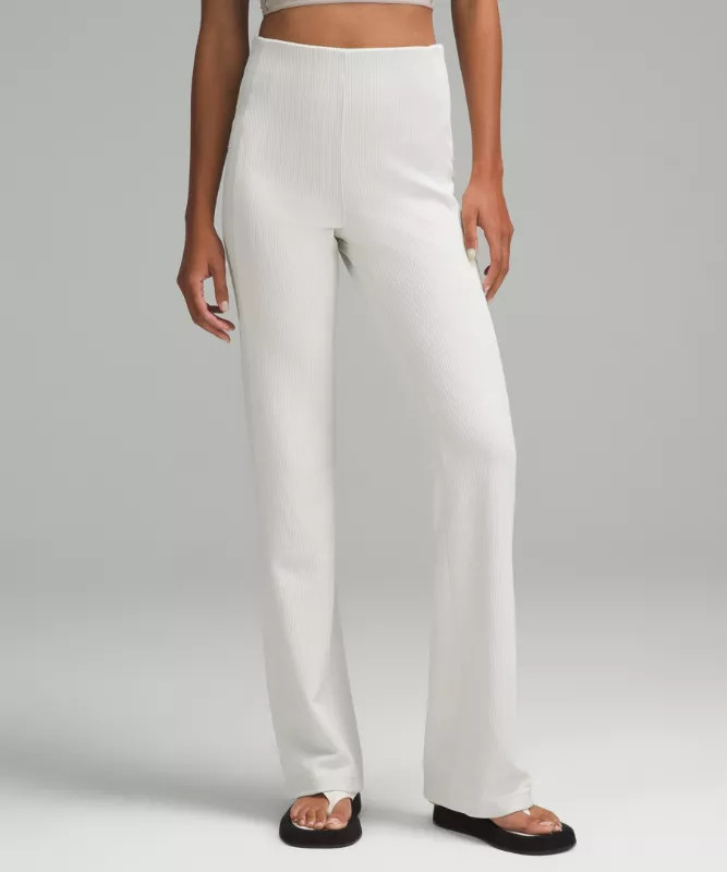 Ribbed Softstreme Flared Pant | lululemon UK