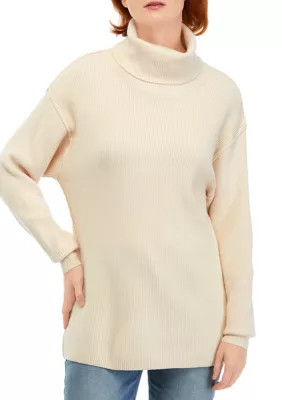 Chelsea & Theodore Women's Turtlenck Sweater, Beige, Medium | Belk