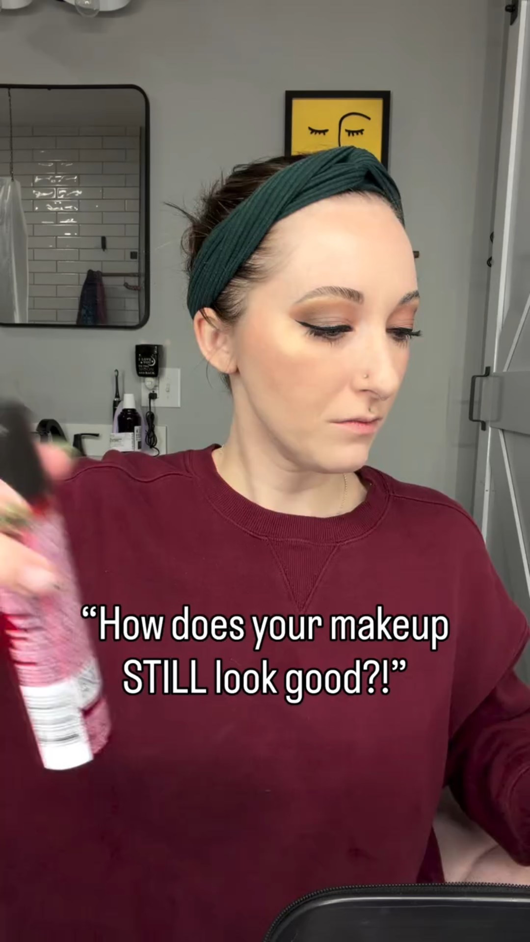 THE ANSWER ✨ @lorealparis Infallible Setting Spray ✨ 
‼️SAVE THIS FOR LATER AND SEND TO A FRIEND ‼️ 

#settingspray #makeup #trending #loréal