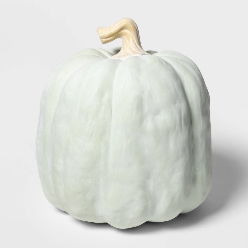 Falloween Medium Sheltered Porch Pumpkin Green Halloween Decorative Sculpture - Hyde & EEK! Bouti... | Target