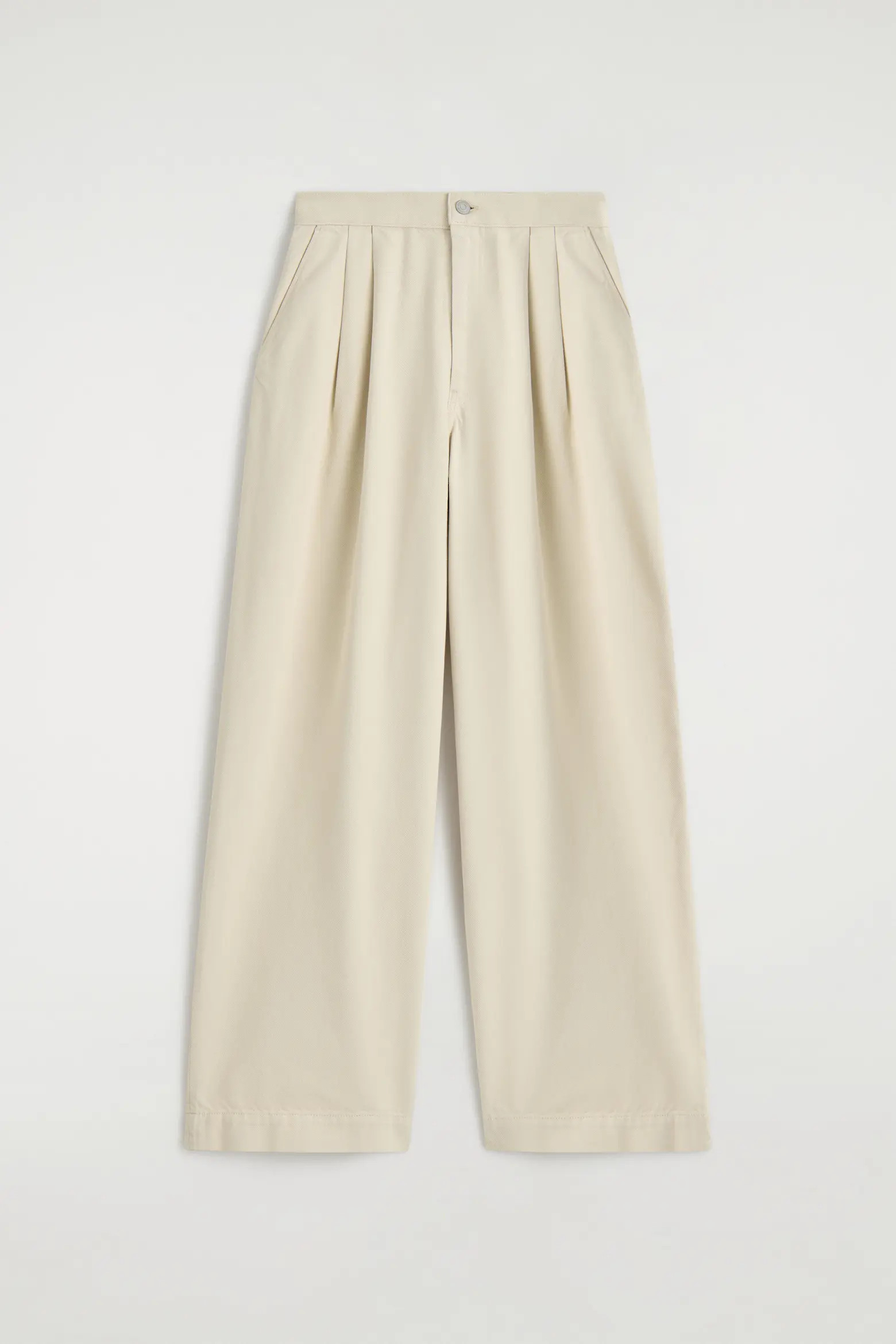 Pleated Wide Denim Pants (Women) | Nordstrom | Nordstrom