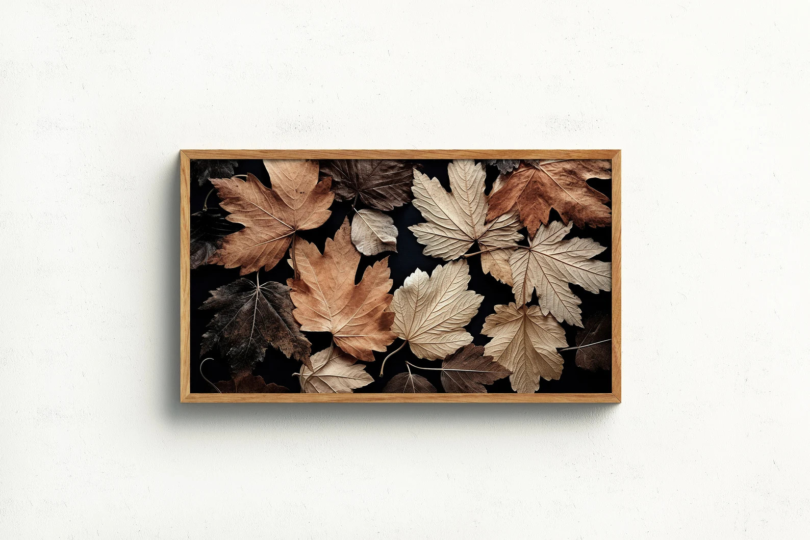Frame Tv Art Fall Maple Leaves Modern Frame Tv Art Autumn - Etsy | Etsy (US)