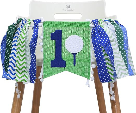 1st Highchair Banner for Golf Birthday - Party Decorations for First Birthday - Party Photo Prop ... | Amazon (US)