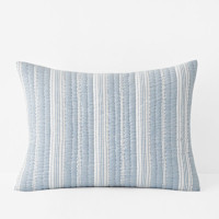 Stripe Quilted Sham - Balanced Stripe, Standard | The Company Store
