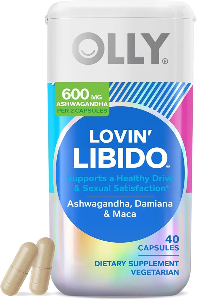 OLLY Lovin Libido Capsules, Boost Desire With Ashwagandha, Maca & Damiana, Vegetarian, Supplement... | Amazon (US)