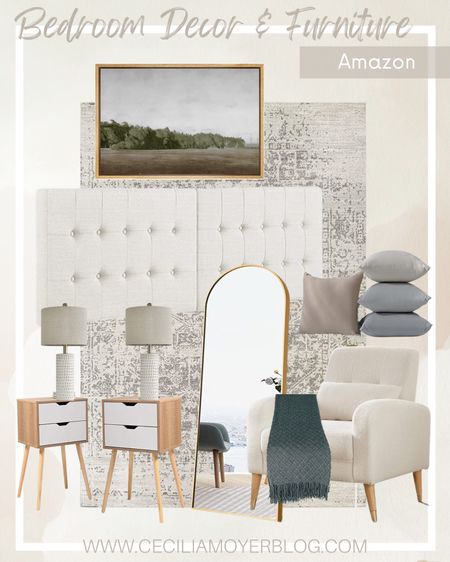 Amazon home finds!  Throw pillows - lounge chair - bedroom furniture - area rug - throw pillow - wood mirror - floor mirror - large mirror - table lamp - headboard - bedroom decor 

#LTKunder50 #LTKsalealert #LTKhome
