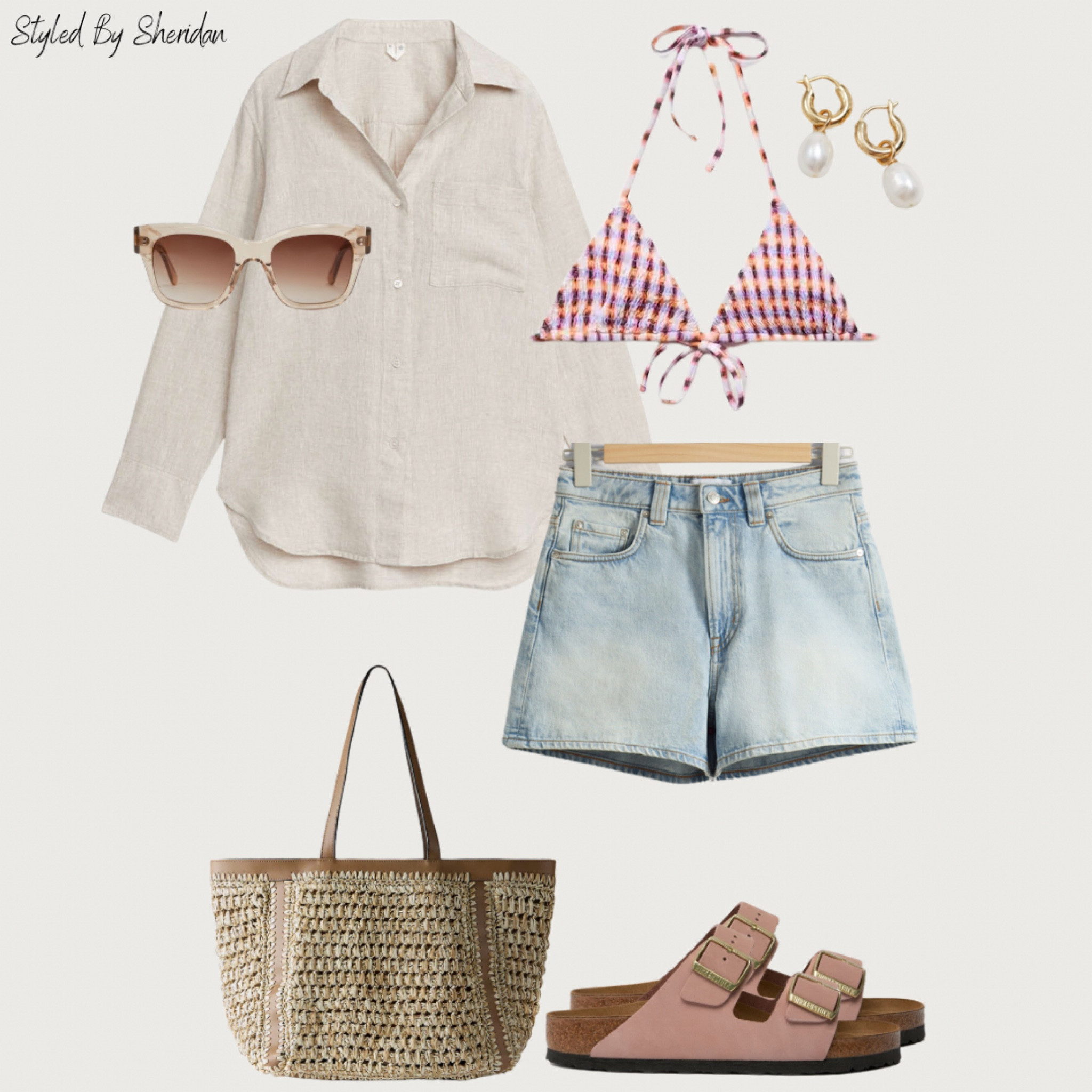 Holiday outfit 🌴 🥥 ☀️ 

Beachwear, linen shirt, bikini, swimwear, Birkenstock, sandals, beach bag 

#LTKswim #LTKeurope #LTKSeasonal