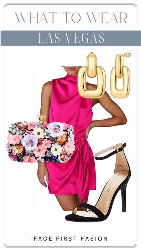 #weddingguest #vegasoutfit #bachlorette #summerdresses #cocktaildress
I have this whole look and it’s my go to “look sexy” look for bachlorette, date night, fun weddings! 

#LTKunder50 #LTKwedding #LTKunder100