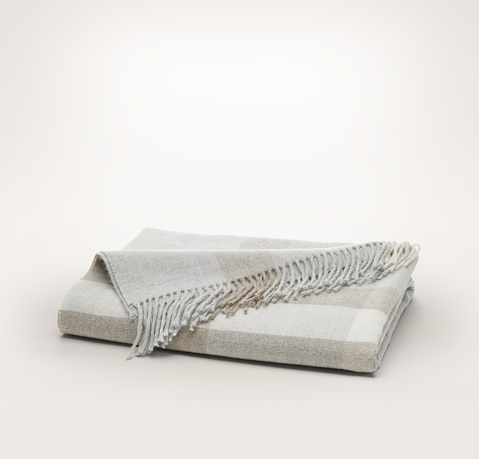 Reserve Alpaca Plaid Throw Blanket | Boll & Branch