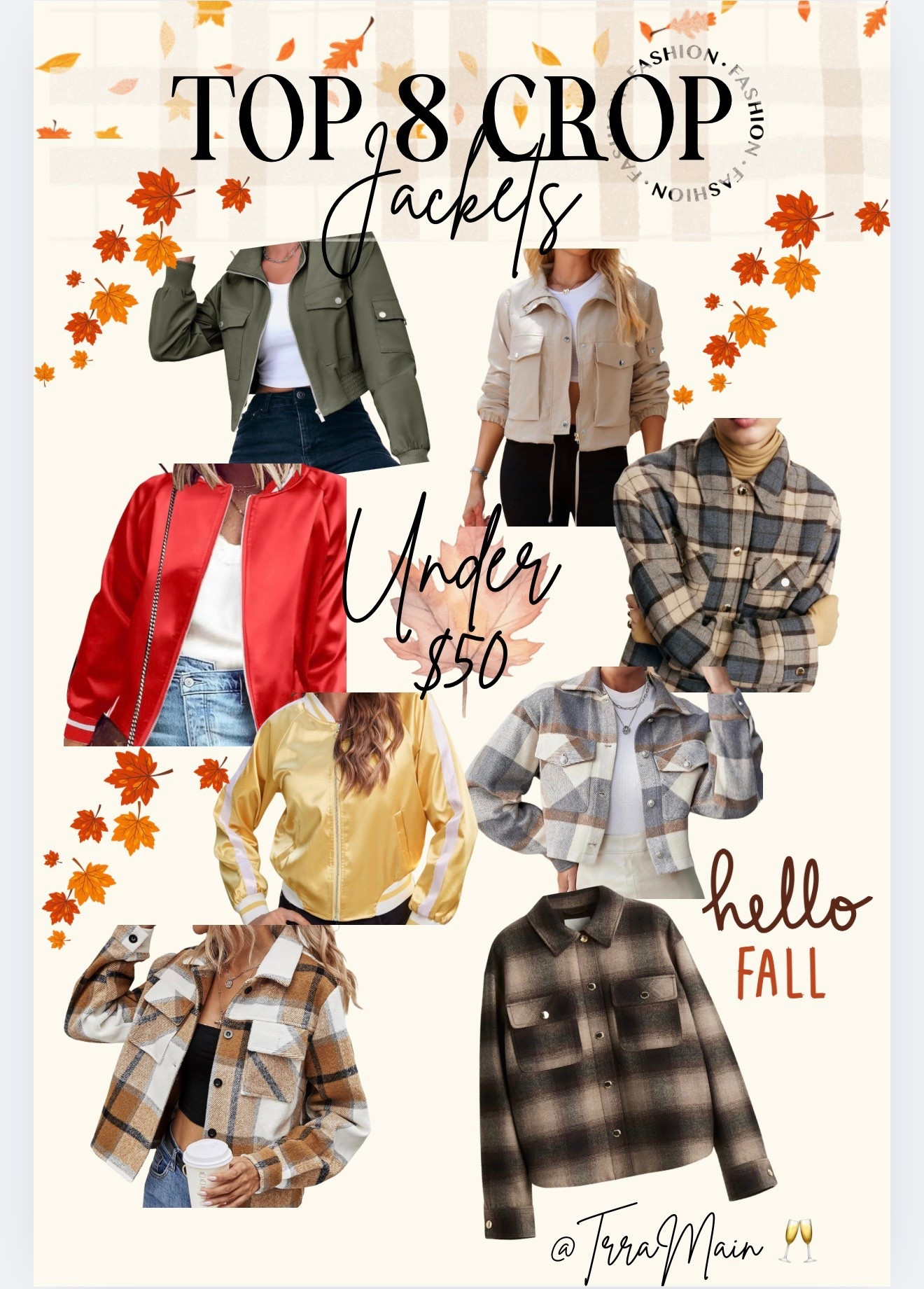 Top 8 Fav Crop Jackets for fall under $50

#LTKSeasonal #LTKFindsUnder50 #LTKStyleTip