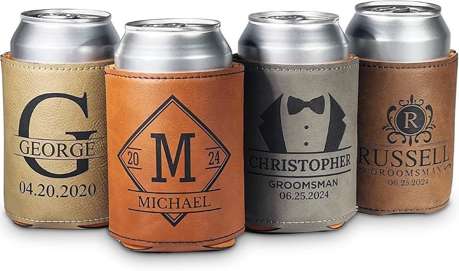 Personalized Groomsmen Can Cooler- Custom Groomsmen Gift -Personalized Wedding Can Cooler - Groom... | Amazon (US)