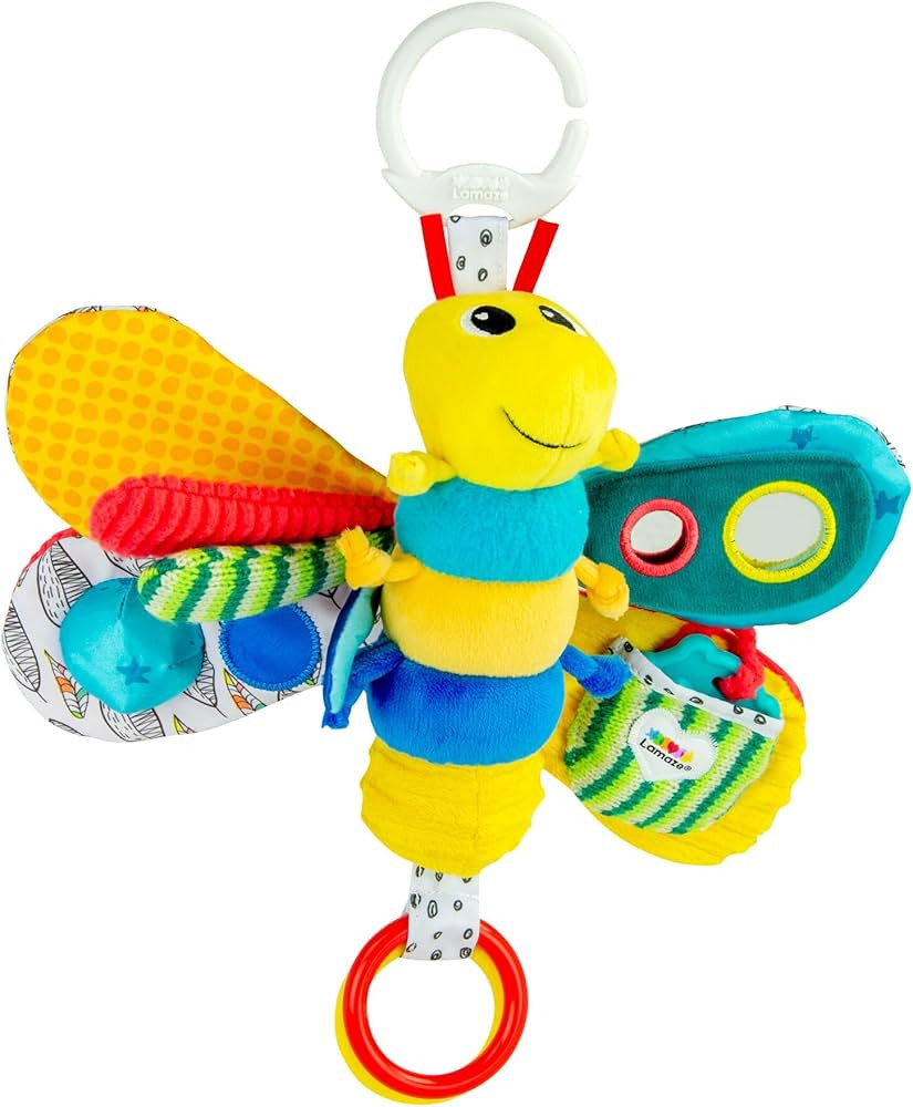 Lamaze Freddie the Firefly Clip On Car Seat and Stroller Toy - Soft Baby Hanging Toys - Baby Crin... | Amazon (US)