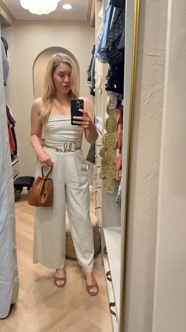 This is the perfect summer jumpsuit. (Stays up too!)
Linked to where to get this Chloe belt and Chloe bag for less 👏🏻

Summer outfit 
Summer
Vacation outfit

#LTKdayinmylife #LTKgrwm #LTKootd