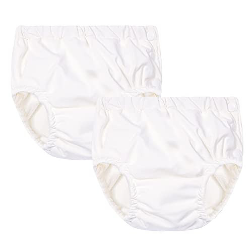 Durio Reusable Swim Diapers Washable Baby Swim Diaper Unisex Infant Toddler Swimming Diapers B White & White 6-12 Months | Amazon (US)