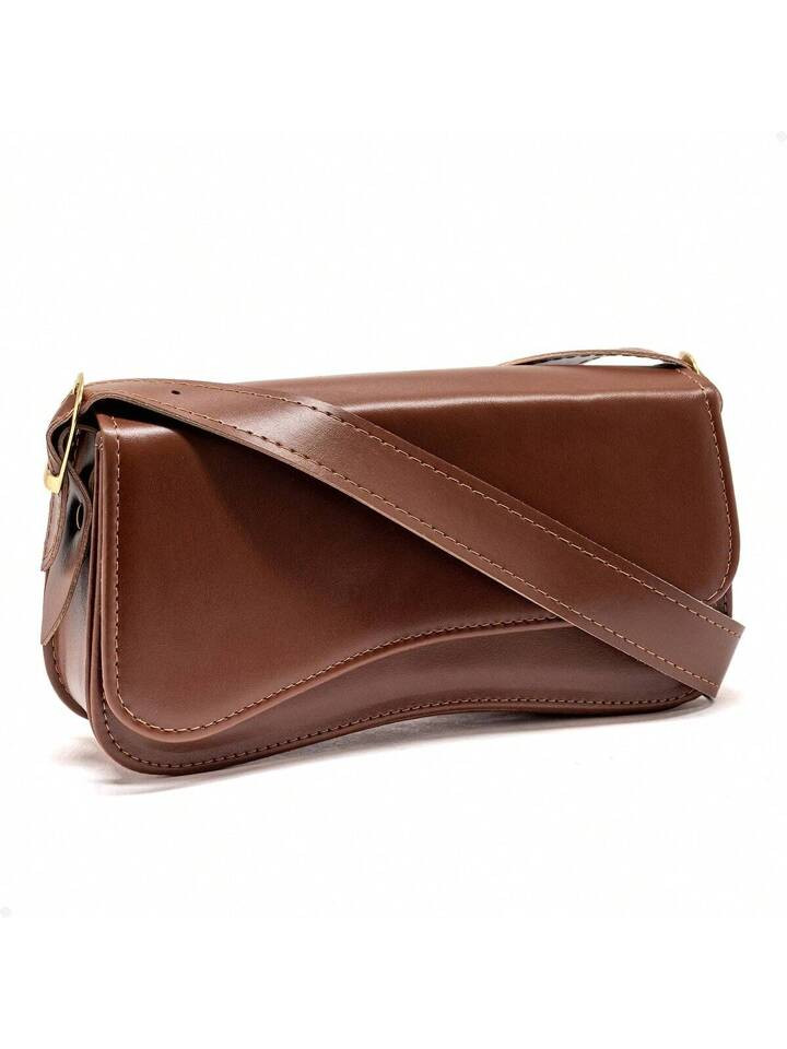 Bolsa Feminina Baguete De Ombro Minimalista Boho Chic Aba Irregular | SHEIN