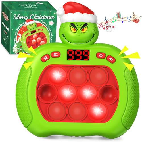 for Grandkids-Christmas Pop Light Up Game Fidget Toy,Xmas Sensory Pop Toys for Girls Boys Kids Toddler Adult,Christmas Stocking Stuffers Party Favors Gifts Goodie Bag | Amazon (US)