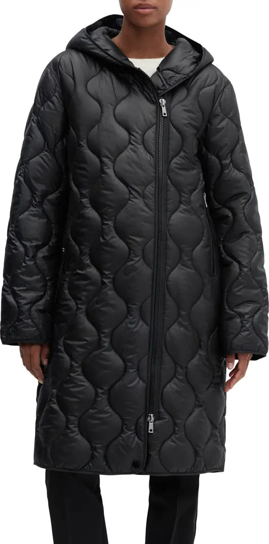 MANGO Oversize Hooded Water Repellent Quilted Coat | Nordstrom | Nordstrom