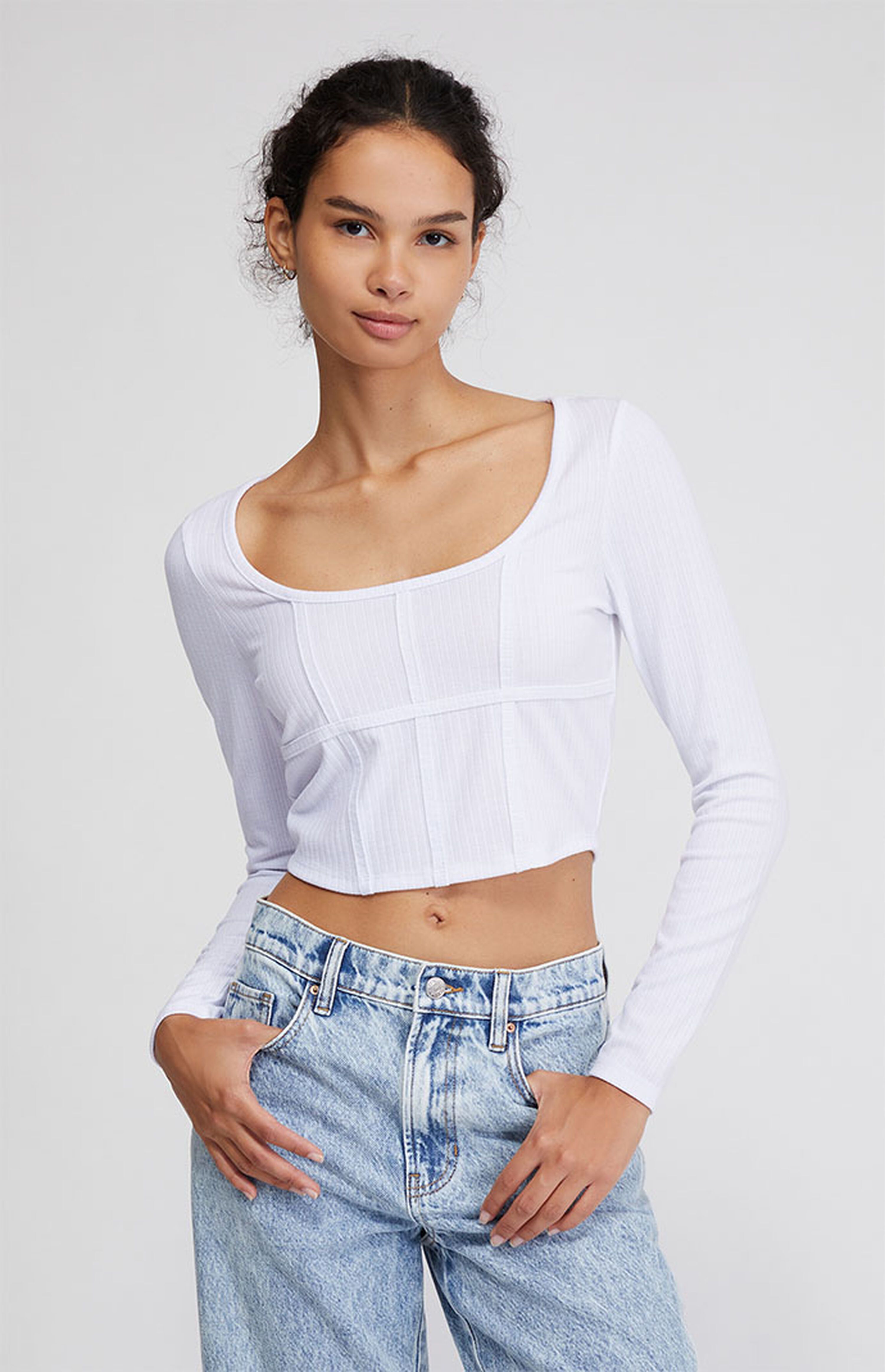 PacCares Science Long Sleeve Bustier Top | PacSun