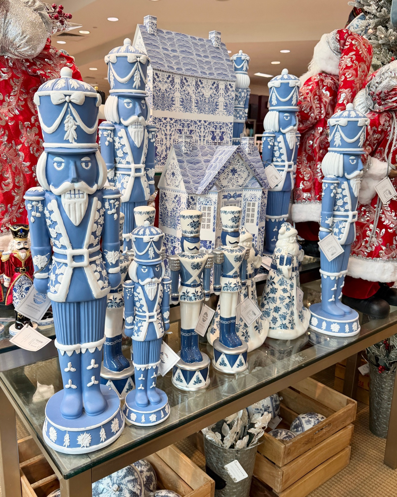 Nutcrackers 🎄💙 Christmas decor blue and white Christmas decorations #christmas traditional classic timeless home decor chinoiserie Wedgwood nutcracker

#LTKHome #LTKootd #LTKdayinmylife