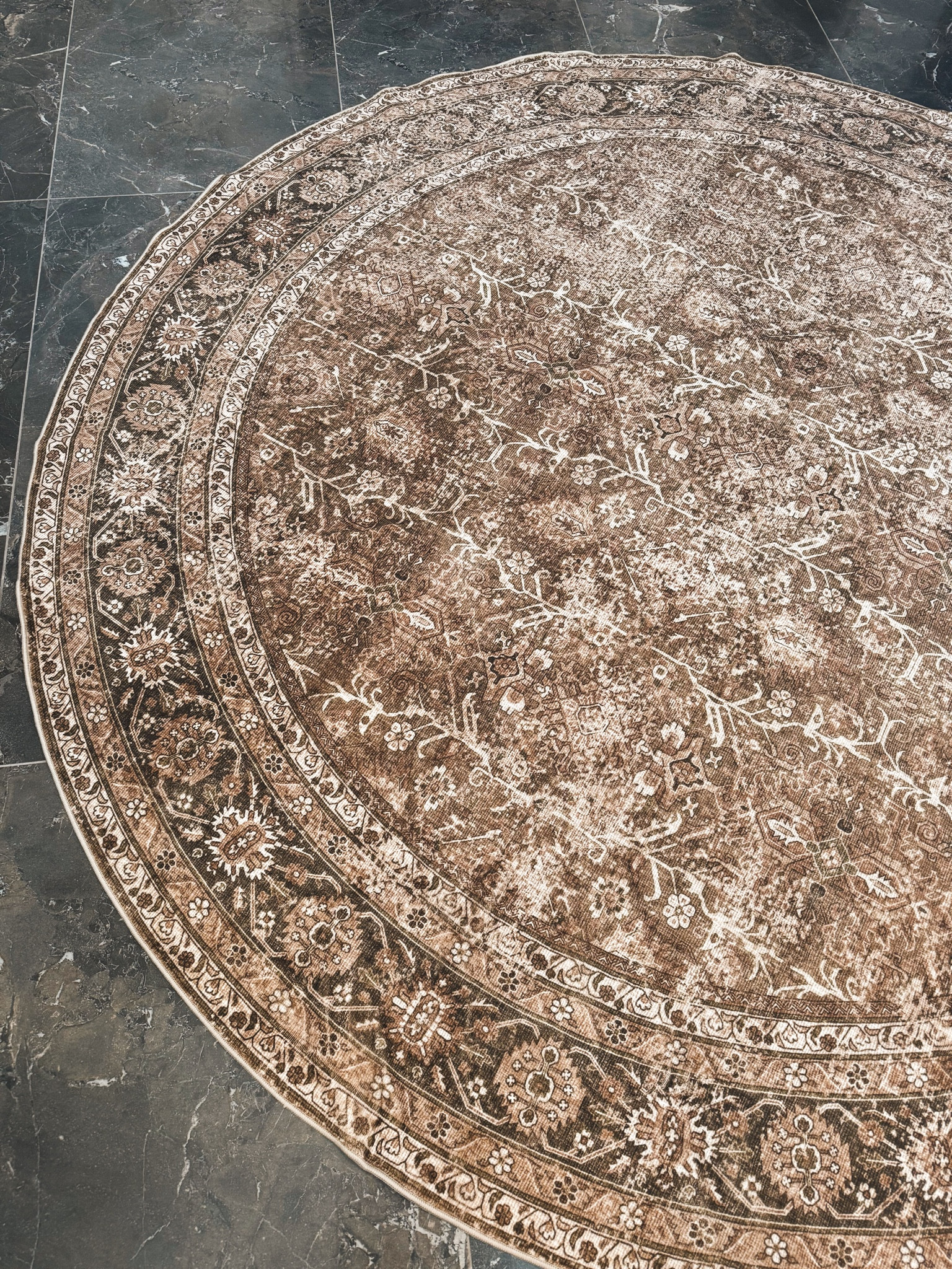 New Amazon rug🤎 love the browns in here! I have 8” round size in our bathroom! Other colors available as well! ☺️ 

Amazon home / neutrals / decor / home design / rugs / Holley Gabrielle 

#LTKHome #LTKStyleTip