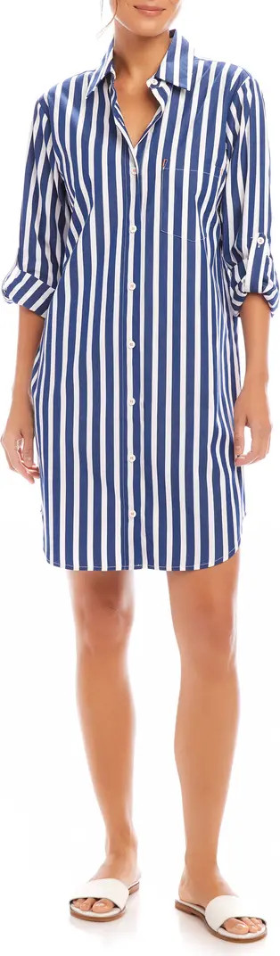 Stripe Long Sleeve Shirtdress | Nordstrom