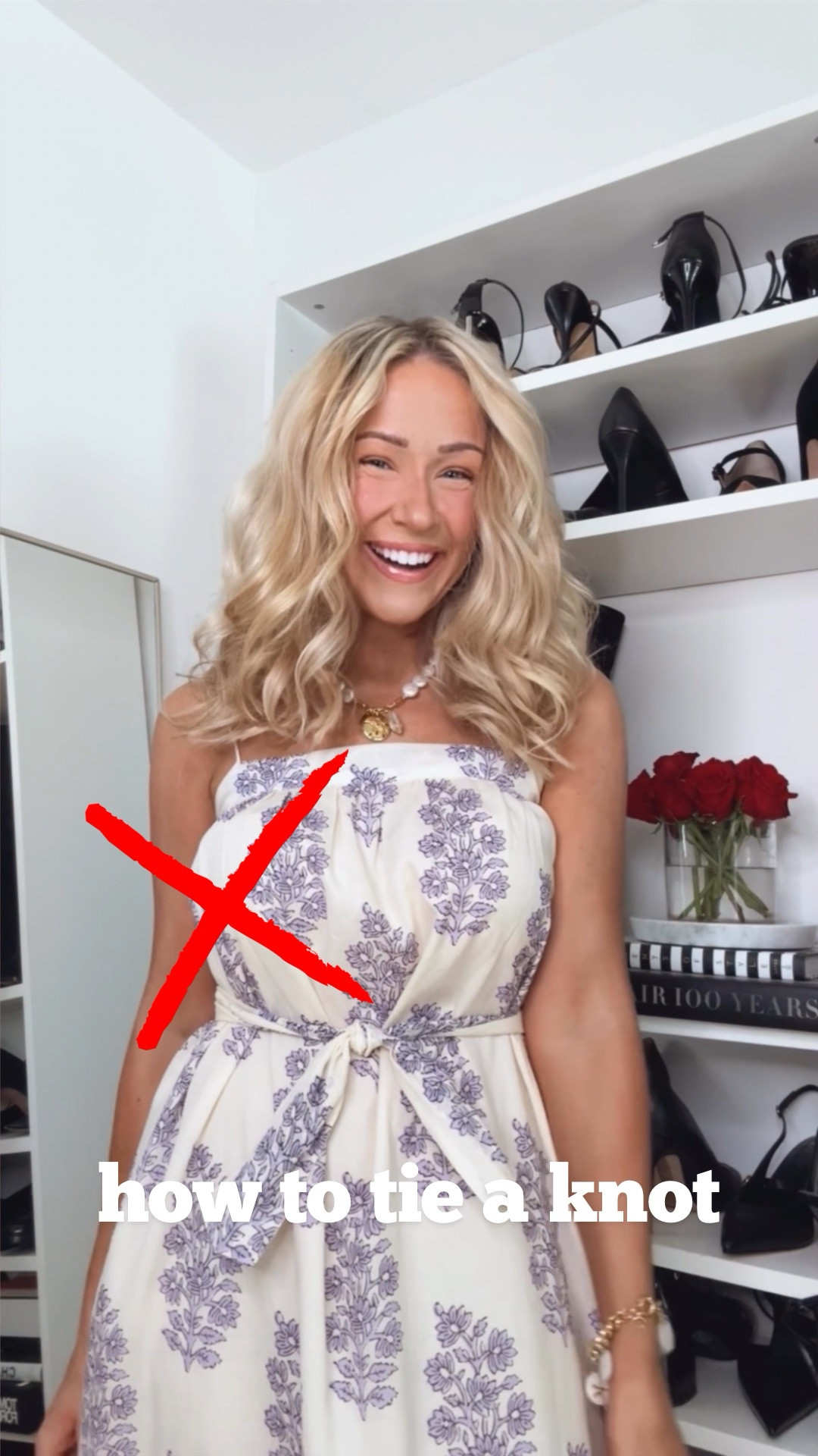 How to tie a knot in the belt of a dress ✨

#LTKStyleTip