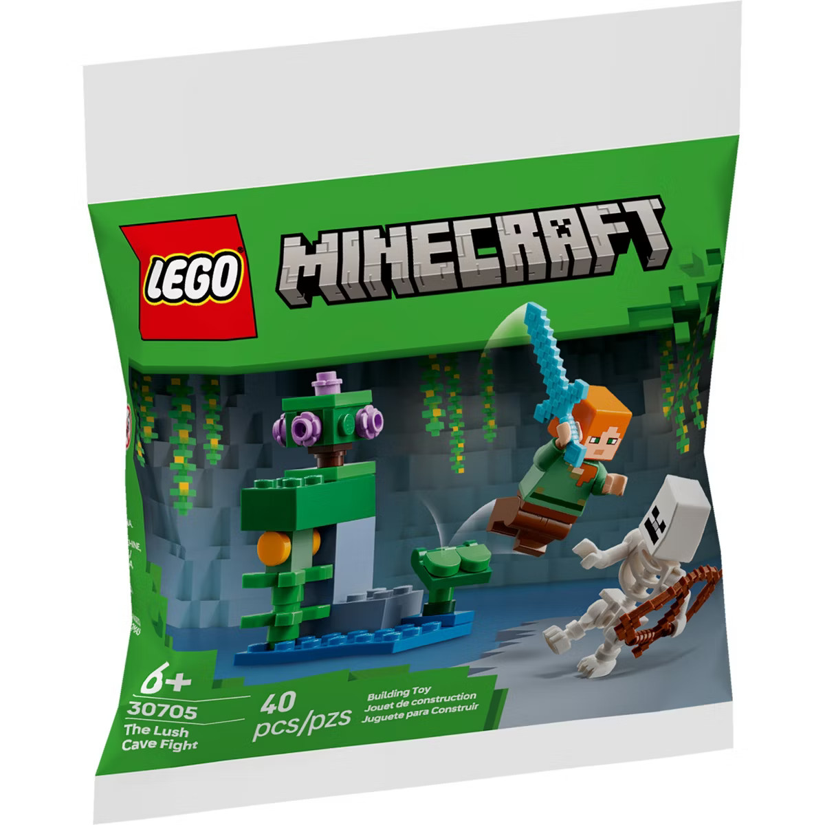 LEGO Minecraft The Lush Cave Fight Building Toy 30705 | Target