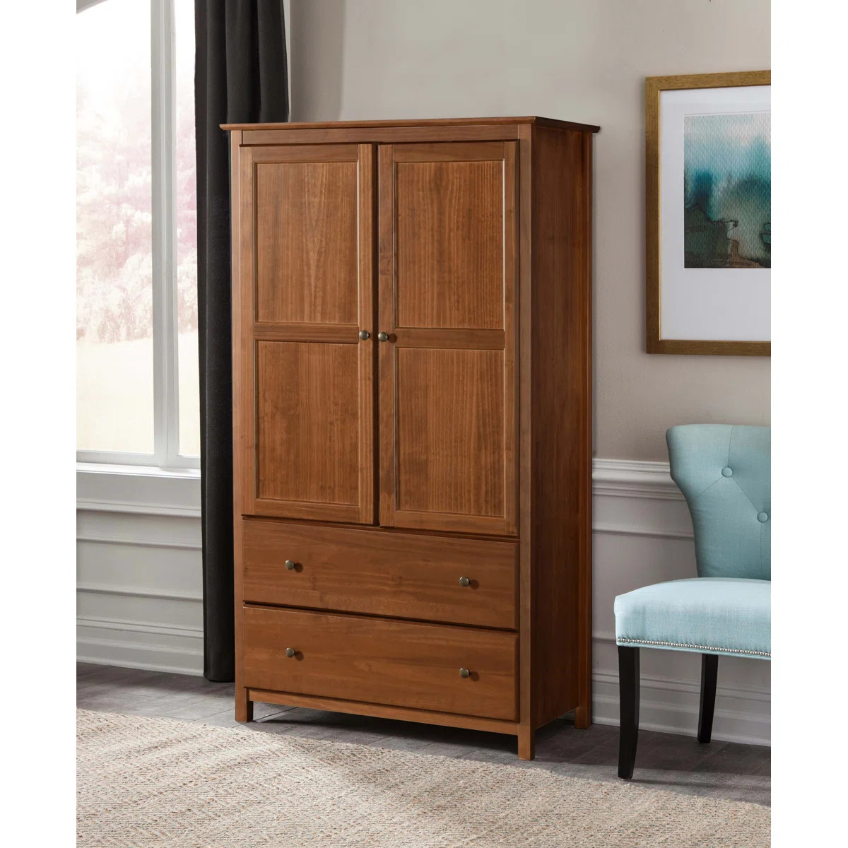 Grain Wood Furniture Shaker Wardrobe Armoire & Reviews | Wayfair | Wayfair North America