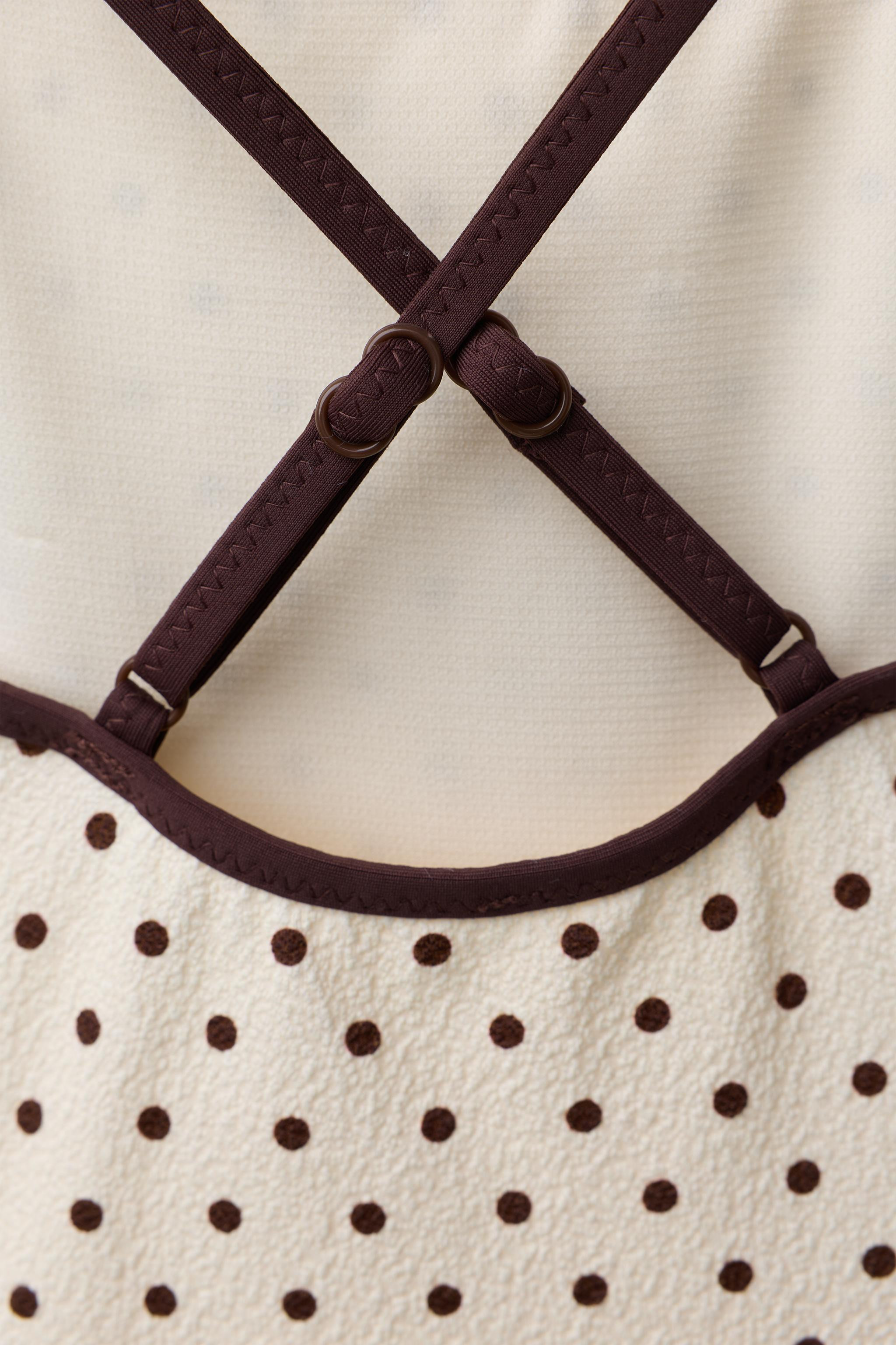 2-6 YEARS/ TEXTURED POLKA DOT SWIMSUIT | Zara US