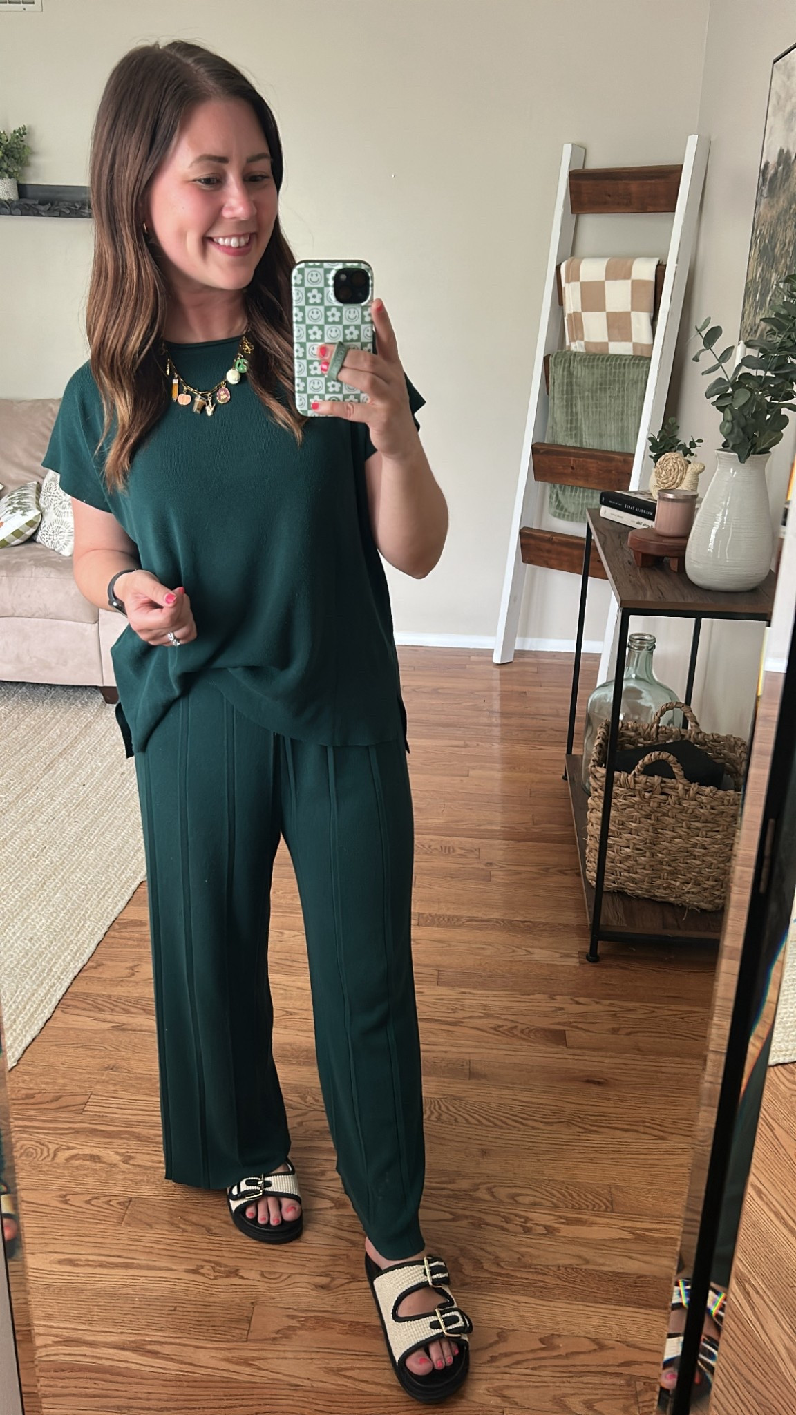 Two piece set and sandals I’m loving! Charm necklace is from Ashley Thunder Essentials on IG!

#LTKSeasonal #LTKWorkwear #LTKTravel