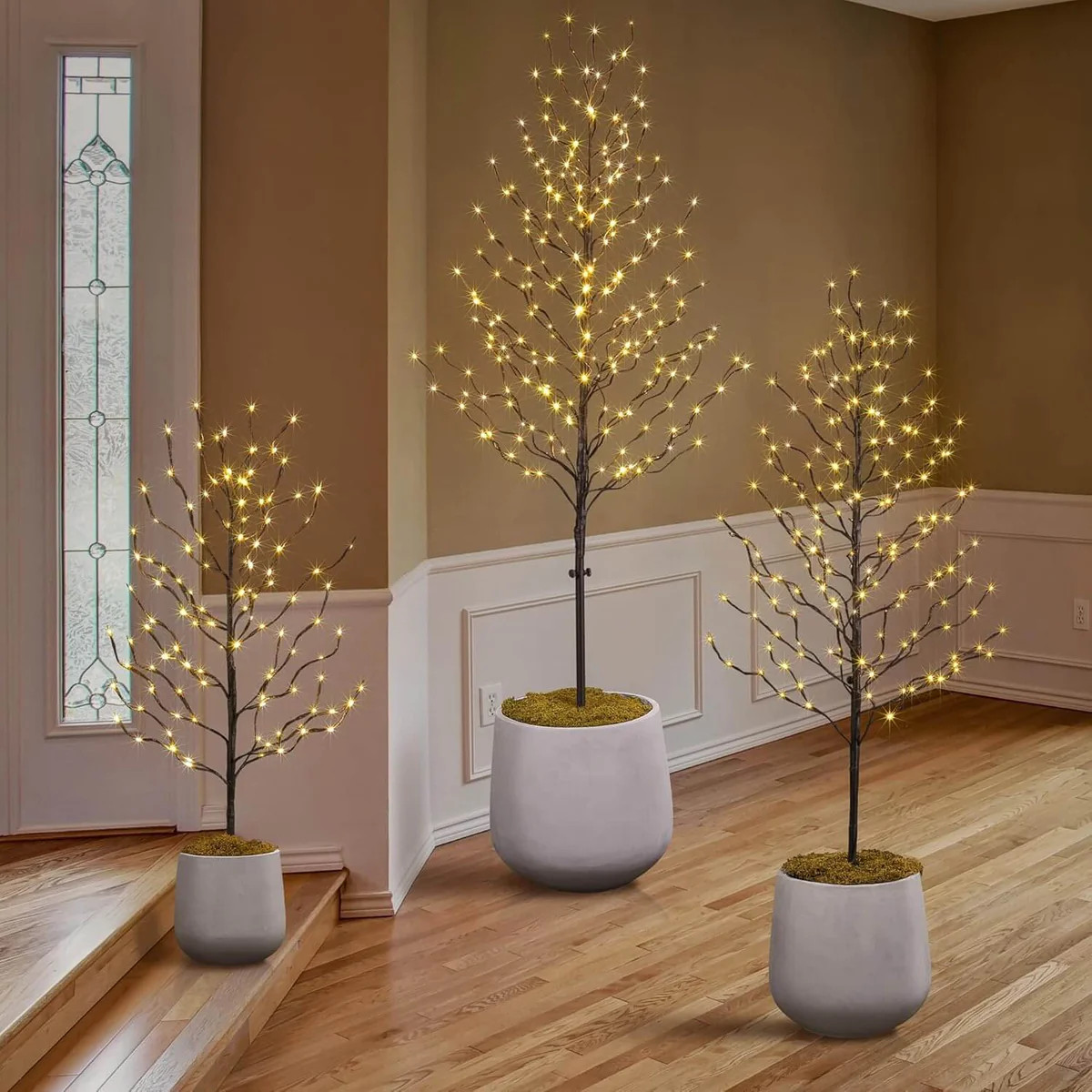 Star Light Trees, 3ft 5ft and 6ft, Warm White, Decorative Christmas Tree Lights Holiday Party Wed... | E Home International Inc