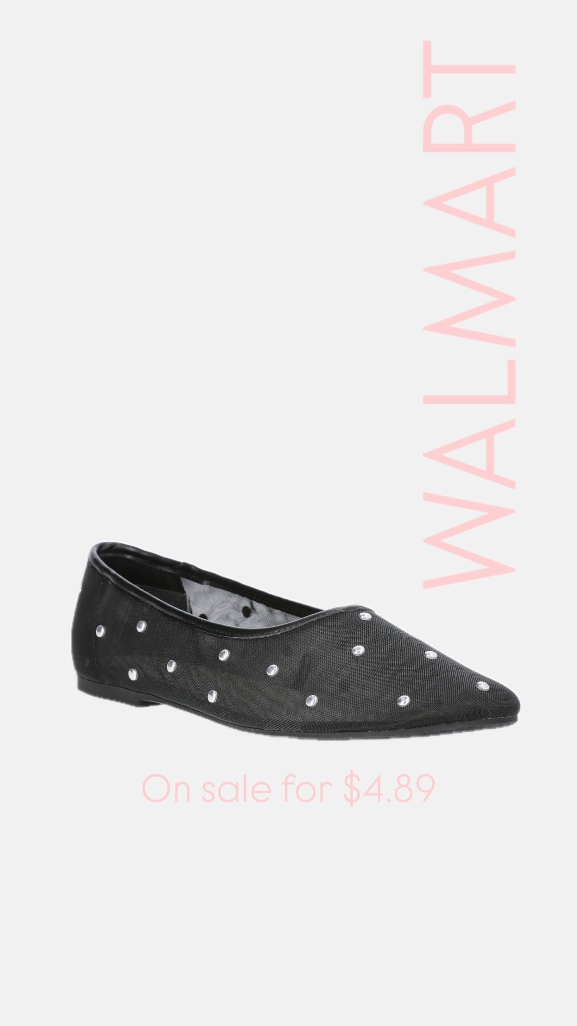 Studded mesh flats on sale for $4.89

#LTKSaleAlert #LTKWorkwear