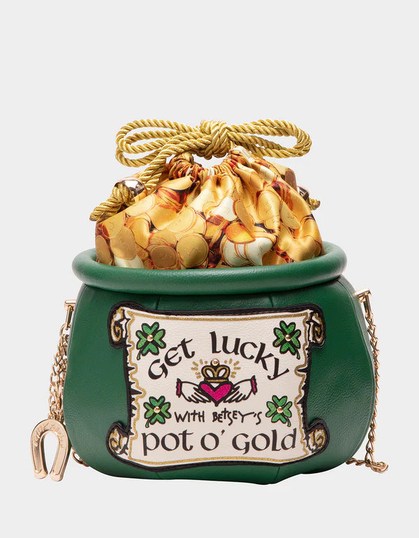 KITSCH GET LUCKY CROSSBODY GREEN | Betsey Johnson