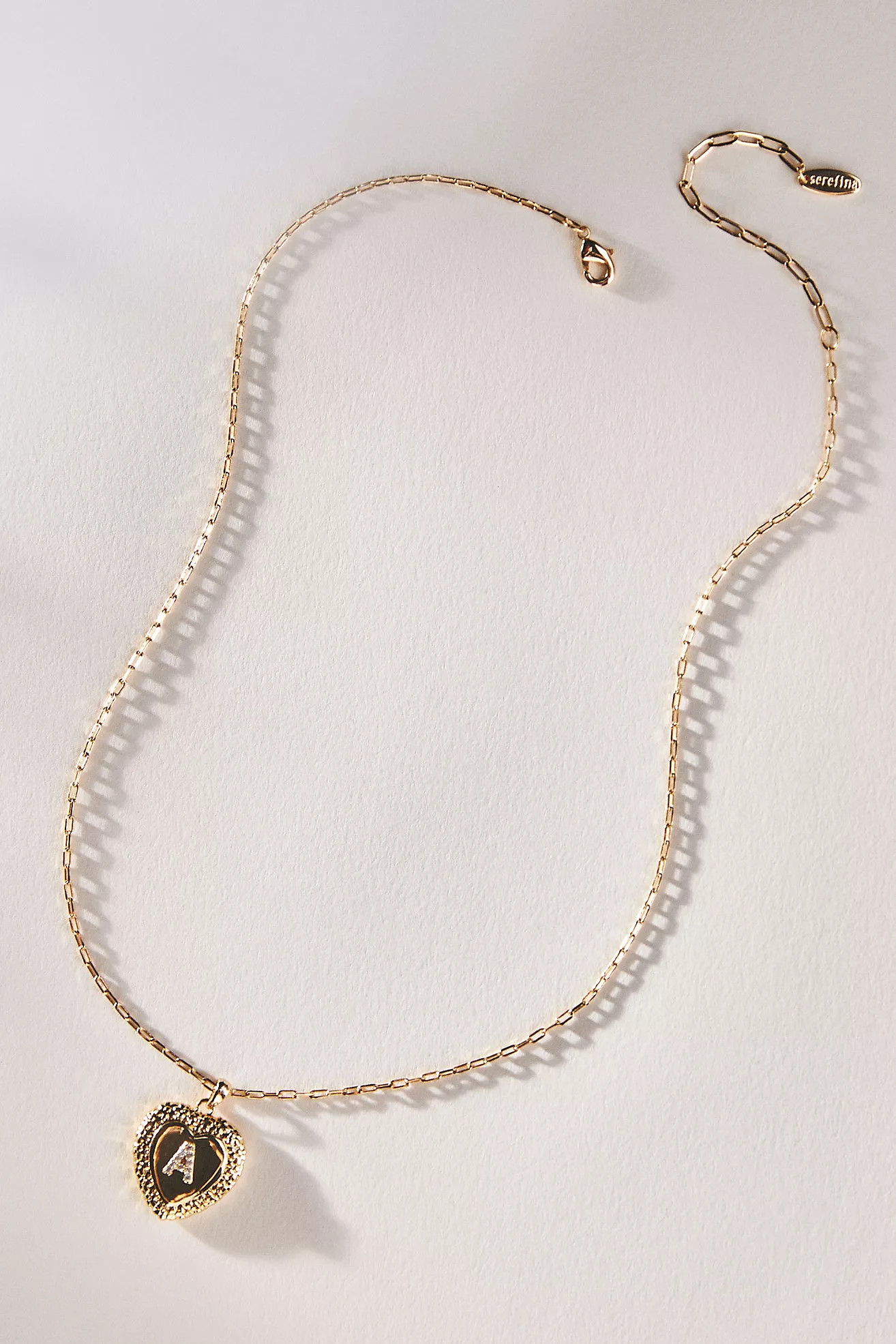 Monogram Heart Pendant Necklace | Anthropologie (US)