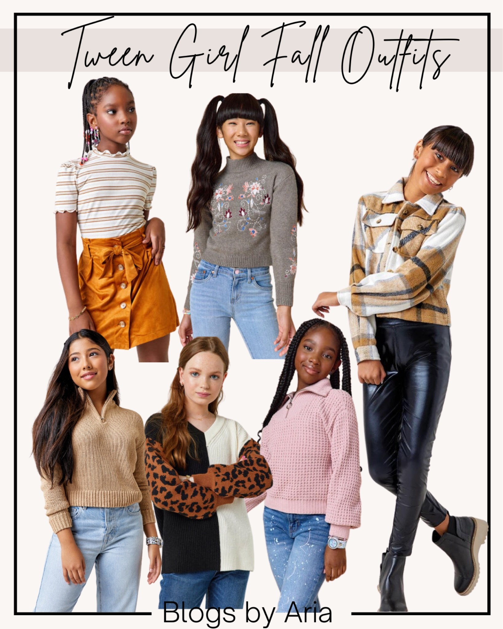 Tween girl fall outfits on sale 40% off! Fall fashion fall styles for girls tween girl style tween girl outfits tween girl fashion fall sweaters sweater weather faux leather leggings #LTKfamily #LTKunder50  #tweenoutfits #tweengirl #fallfashion #girlsoutfits #girloutfit 

#LTKkids #LTKsalealert #LTKSeasonal