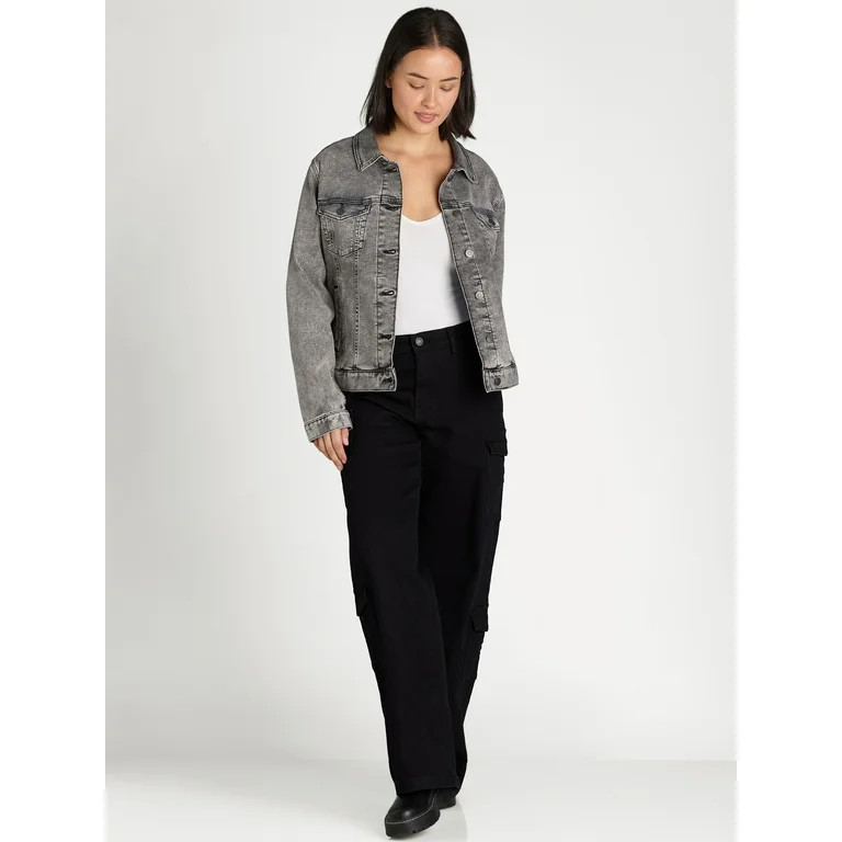 Time and Tru Women's and Women's Plus Denim Jacket, Sizes XS-4X | Walmart (US)