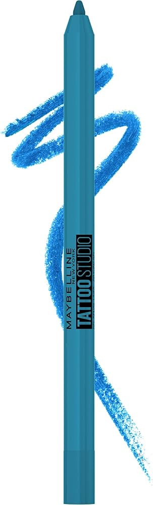 MAYBELLINE New York Tattoo Studio Long-Lasting Sharpenable Eyeliner Pencil, Glide on Smooth Gel P... | Amazon (US)